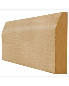 Internal Oak Veneered Skirting Set Chamfered Profile Untreated LPD