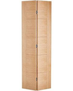 Internal Bifold Oak Vancouver 5 Panel Prefinished