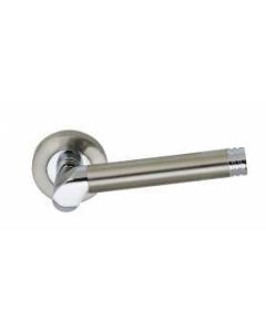 Internal Door Handle Odette Satin Nickel Polished Chrome