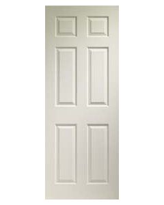 XL Internal Door White Moulded Colonist 6 Panel