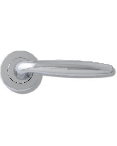 Door Handle Galaxy Lever on Round Rose