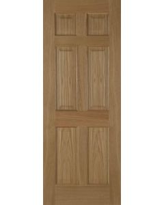 Internal Door Oak 6 Panel non Raised Mouldings
