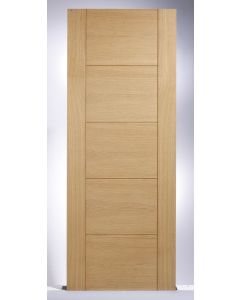 Vancouver Prefinished 5 Panel Oak Internal Fire Door by LPD Doors