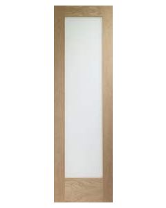 Internal Oak Pattern 10 with Clear Glass Semi Panel