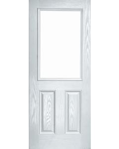 External Pre Hung 2XG Composite Door with Stippolyte Obscure Glass