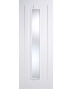 Internal Door White Primed Mexicano 1 Light with Clear Glass Only