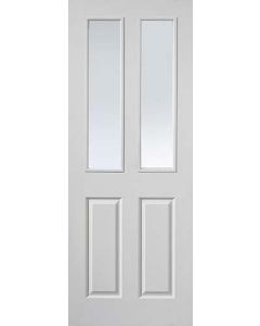 Internal Door Canterbury Smooth 2 Light Clear - Standard Core