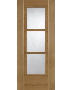 Internal Door Oak Mirage 3 Light Semi Solid Core with Ash inlays Prefinished