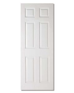Internal Fire Door White Moulded Textured 6 Panel LPD