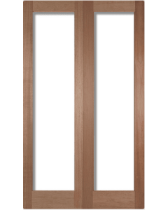 Internal Door Pair Hardwood Pattern 20 Unglazed Untreated