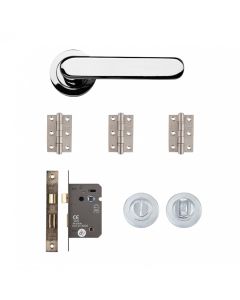 Deanta Parga Bathroom Kit Polished Chrome Finish