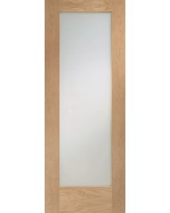 Internal Door Oak Pattern 10 Obscure Glass PreFinished