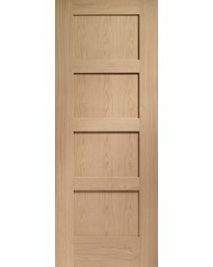 Internal Oak Pre-Finished Shaker 4 Panel Door XL JOINERY