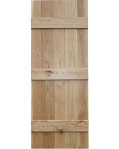 Internal Door Oak Ledged & Braced Untreated (Bracing pack optional)