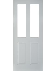 PM Mendes Rutland Thermawood Grey Primed Clear Glass External Door U values 1.32-1.36 W/(m2.K)