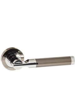 Internal Door Handle Dakota on Round Rose Black Nickel