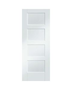 Internal Door White Primed Contemporary Shaker 4 Panel LPD