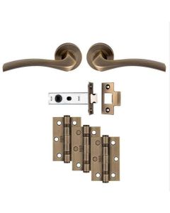Sines Latch Pack - Ultimate Door Pack Antique Brass