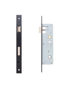 Deanta Slim Bathroom Lock Black Steel