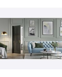 Smoked Oak Regency 4 Panel Prefinished Internal Fire Door FD30 LPD Doors lifestyle image