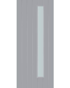 Mendes Surrey Obscure Glazed Thermawood Grey Primed External Door U values 1.32-1.36 W/(m2.K)