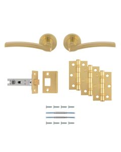Carlisle Brass Tavira Latch Pack - Ultimate Door Pack in Satin Brass