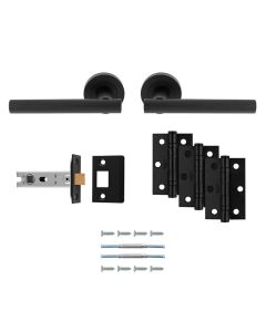 Carlisle Brass Faro Latch Pack - Ultimate Door Pack Matt Black UDP011MB/INTB
