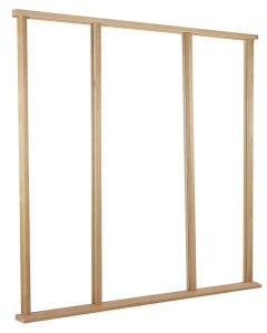 External Door Frame Oak Effect Vestibule Universal Sidelight Kit Untreated LPD