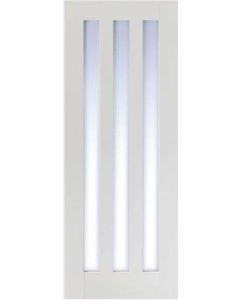 Utah Clear Glazed 3L White Primed Internal Door