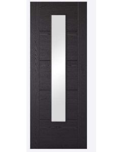 Black Ash Laminated Vancouver Glazed 1L Internal Door