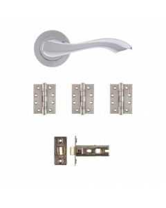 Deanta Veritas Latch Kit Polished Chrome Finish