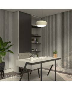 Acoustic Wall Panels in LIght Grey Ash Lifestyle Image