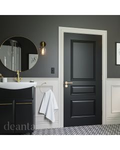 Deanta Windsor Black Prefinshed Internal Door Lifestyle Image 35WINBL
