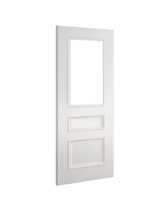 Deanta Windsor White Primed Clear Glass 30 Minute Fire Door (FD30)
