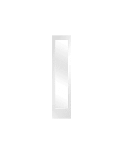 Internal White primed Pattern 10 Semi Panel with Clear Glass